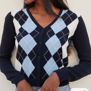 Brandy Melville ELIZABETH COTTON ARGYLE SWEATER